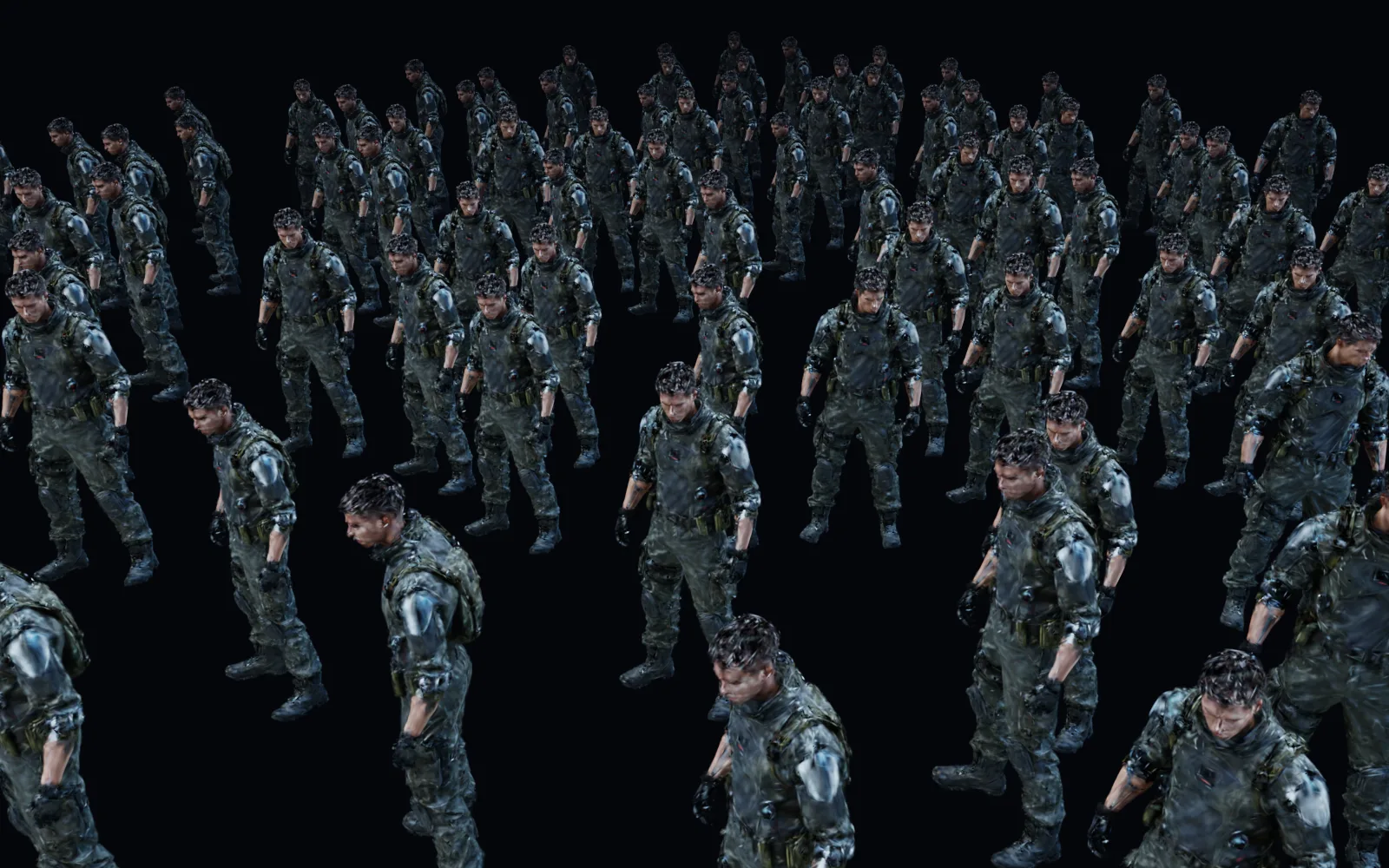 one scanned soldier copied across a field until the crowd runs off the frame · scan by Erant (superspl.at), CC BY 4.0