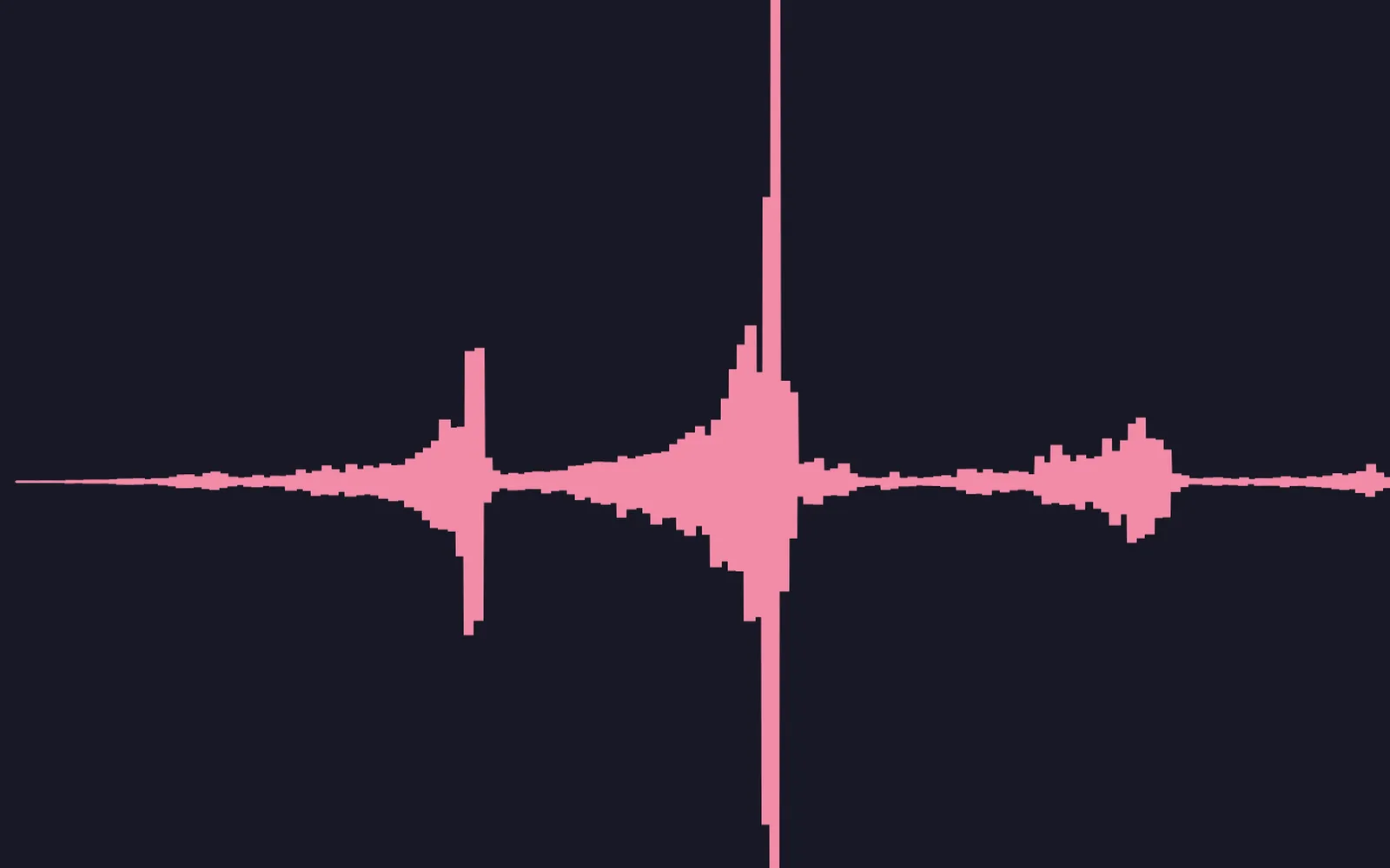 the creak reversed and stretched: it now swells into the hit