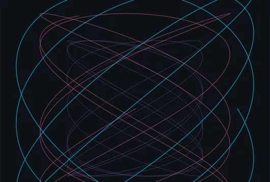 Lissajous curves drawn as single vector lines