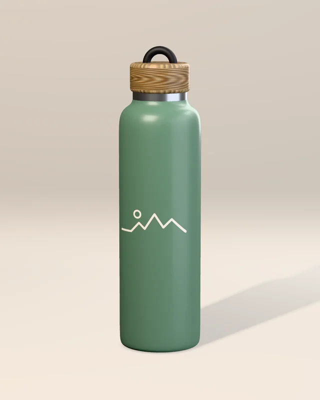 The bottle in sage