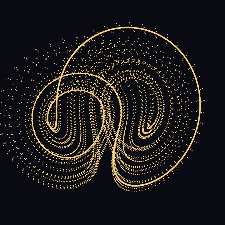rho_99.96.png: the run settles into one loop