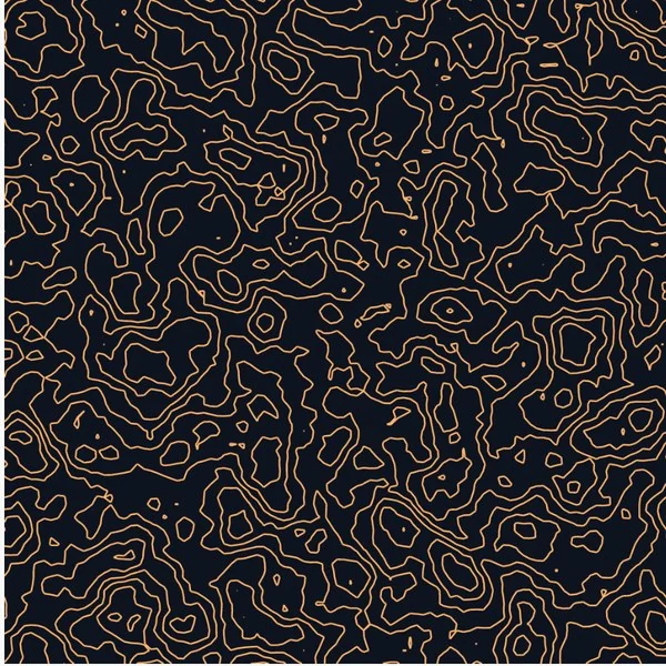 noise contours drawn as vector lines