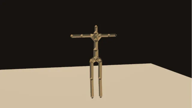 a figure dancing to a track